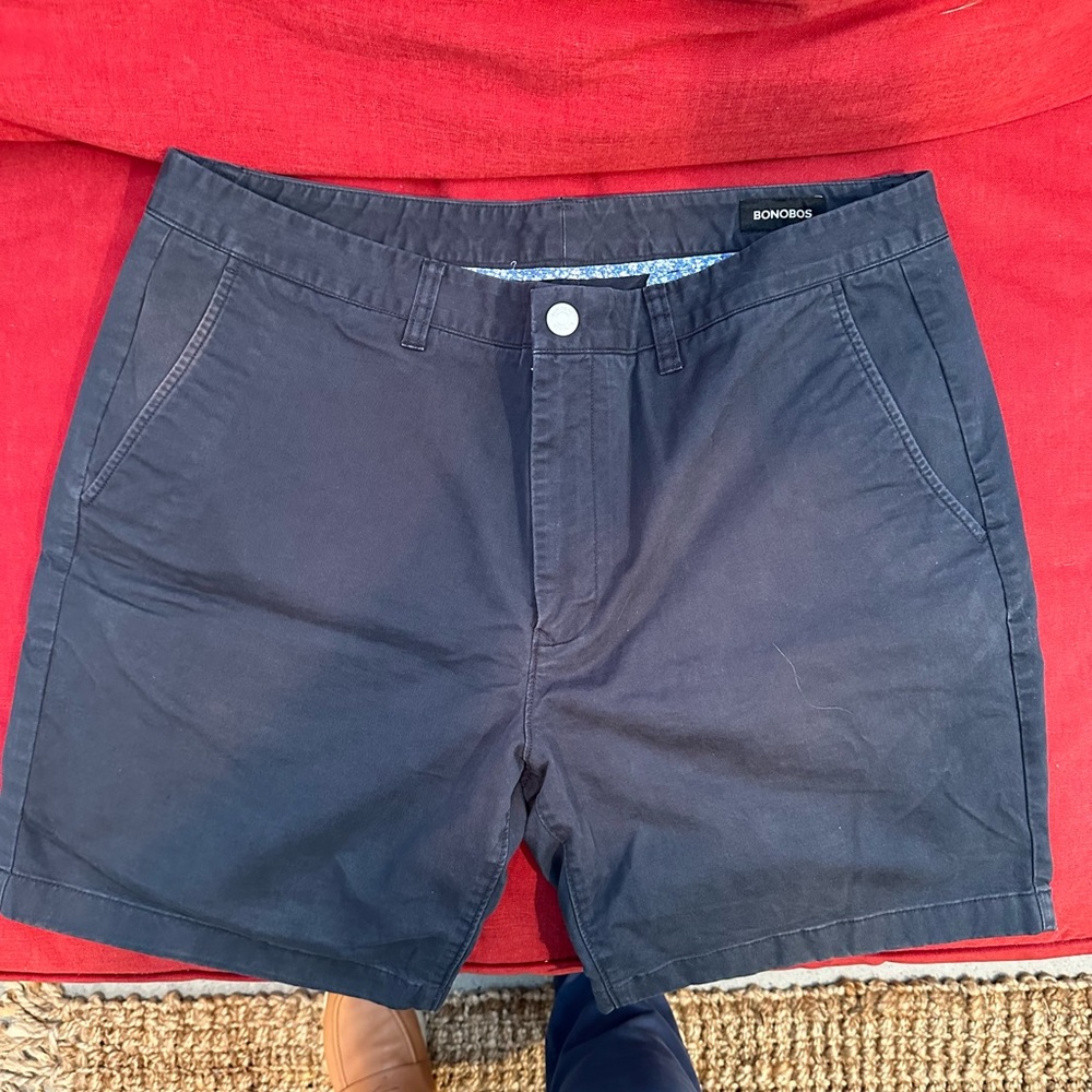 Bonobos 7” Dark Navy Chino Shorts